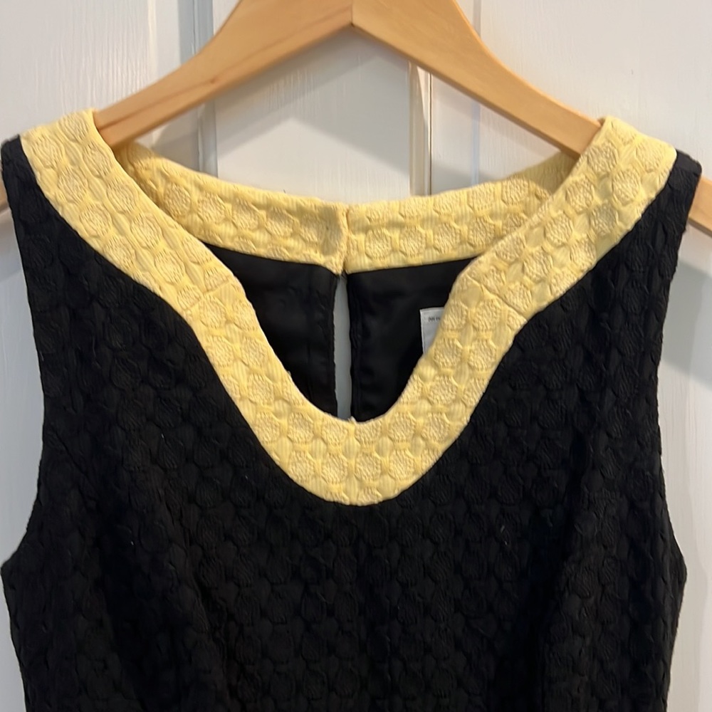 Vintage Milly of New York dress black yellow size 2 - Picture 2 of 6
